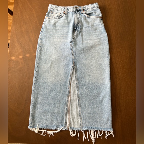 MANGO Denim Skirt - Size S - Picture 2 of 5